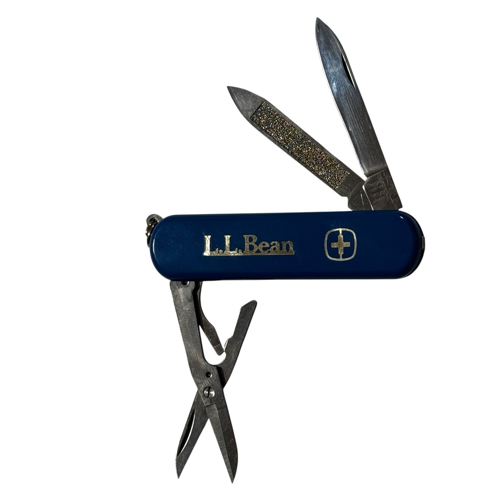 Wenger Swiss Executive Pocket Knife Blue LL Bean #16980 See Description