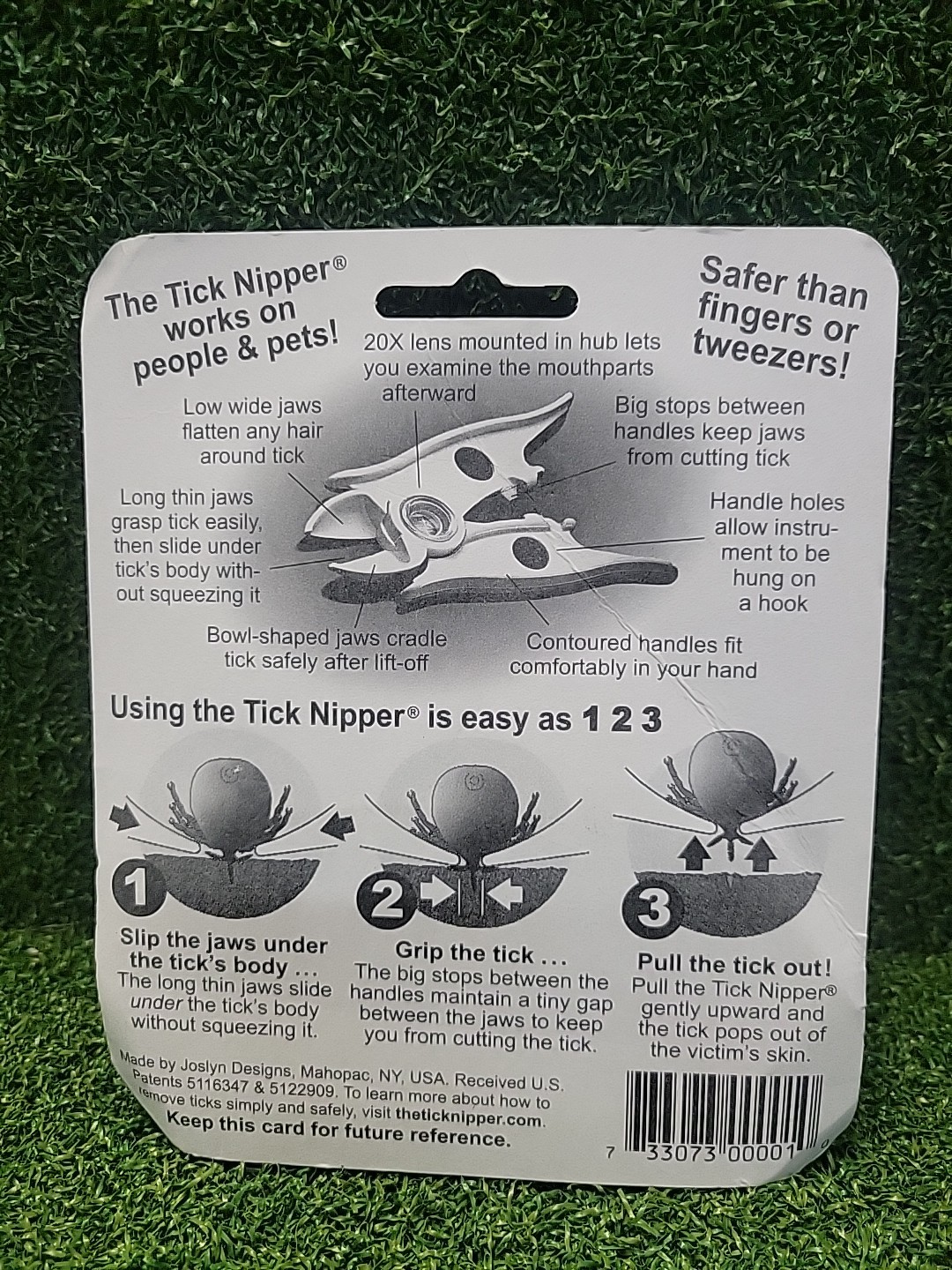 Tick Nipper Tick Removal Tool for Humans & Pets Safe Easy Tick Extractor