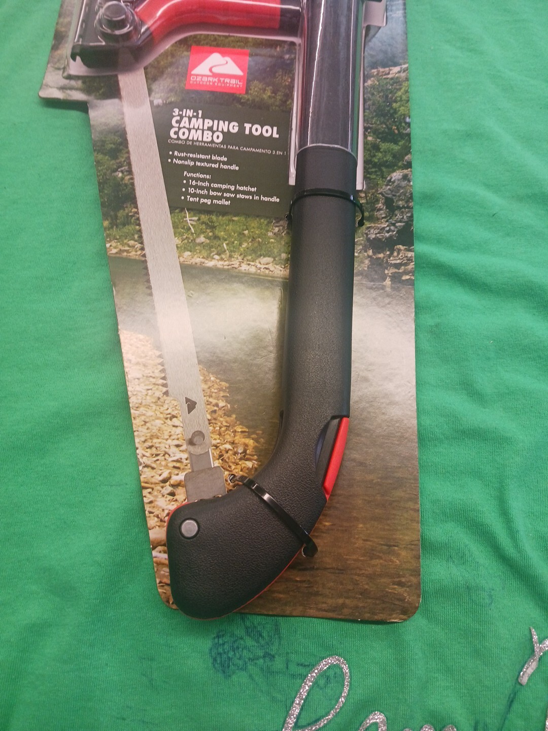 OZARK TRAIL 3 IN 1 CAMPING TOOL COMBO NEW