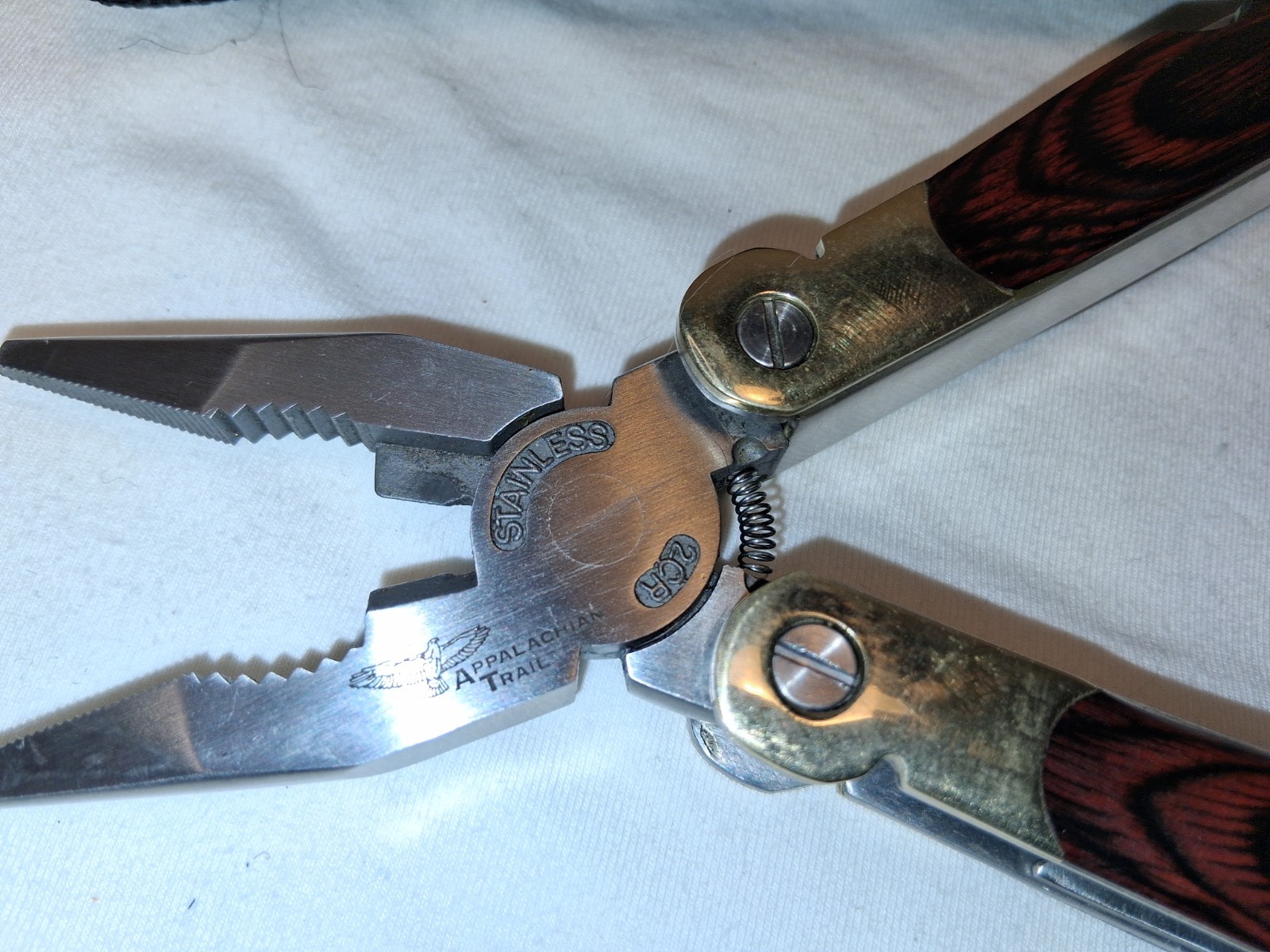 Appalachian Trail Multi-Tool 12-1 Tool – Stainless Steel Wood Inlay