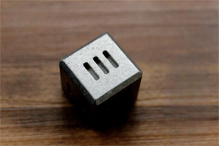 1PC Solid TC4 Titanium Dice EDC Toy Bar Entertainment Reusable Metal Ice Cube