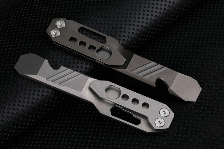 TC4 Titanium Alloy Pocket Pry Bar Pendant Crowbar Opener keychain Multi EDC Tool