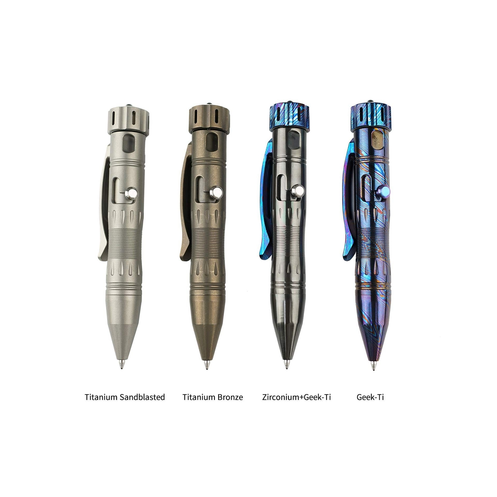 MecArmy TPX10 Mini Titanium Bolt Action Tactical Pen with Replaceable Refill,…