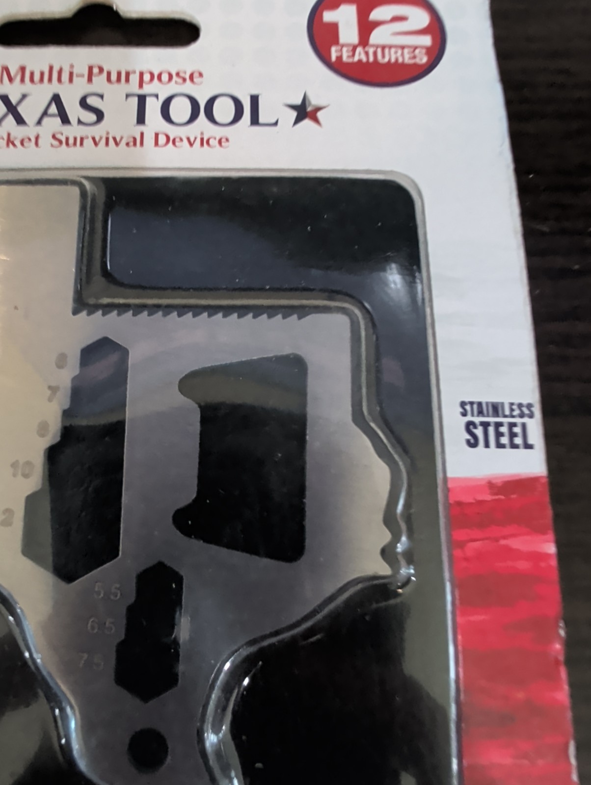 Set Of 3 Multi-Purpose Texas Tool Pocket Survival Device 12 Features