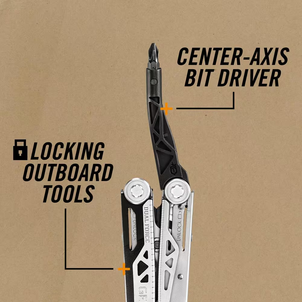 Dual Force 12-N-1 Plier Multi-Tool with Sheath