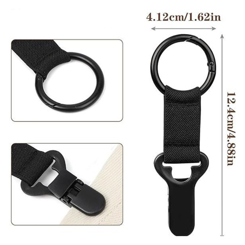2Pcs Quick Install Gear Clip No Tools Needed for Enthusiasts Outdoor Adventures
