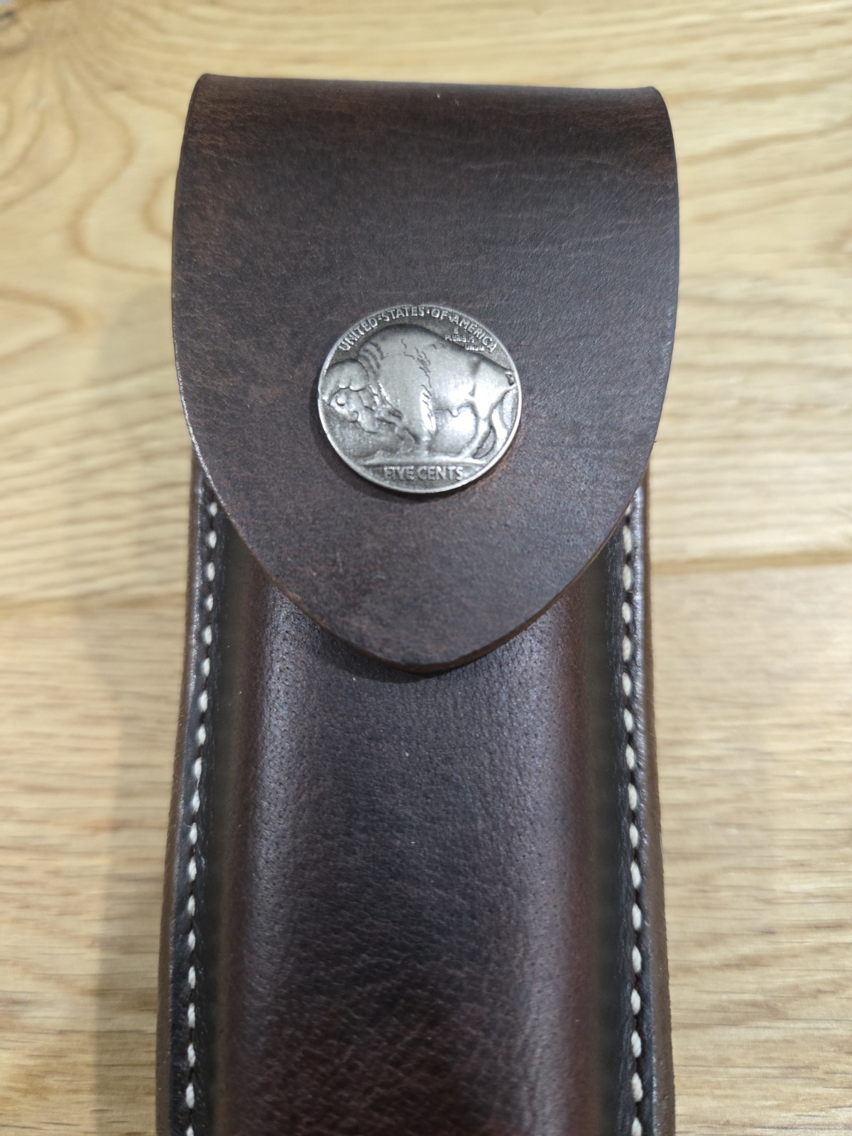 Gerber MP600 or Diesel multi tool leather sheath. Belt Clip. Sheath only.