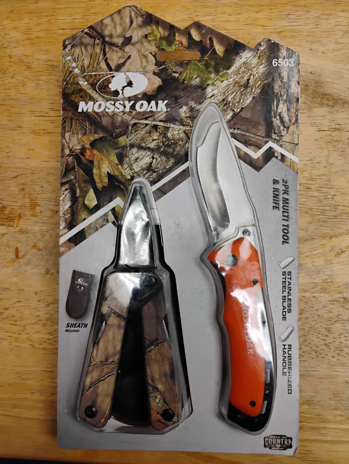Mossy Oak 2pk Multi Tool & Knife Set with Sheath 6503 * 2-Day Priority Shipping*