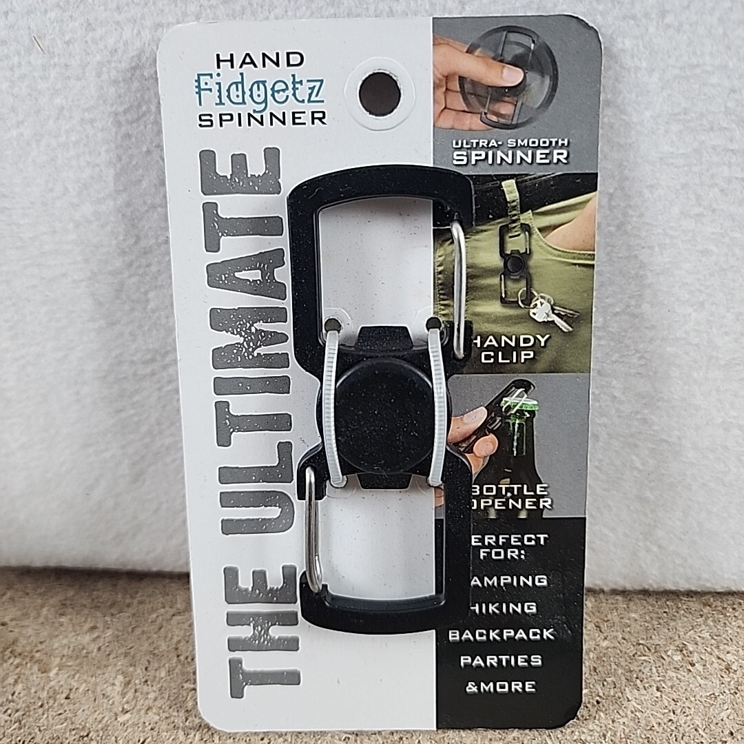 The Ultimate Hand Fidget Spinner Bottle Opener Clip New Black Stocking Stuffer
