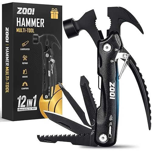 ZOOI – 12 in 1 Hammer Multitool – Camping Multitool & Pocket Multitool