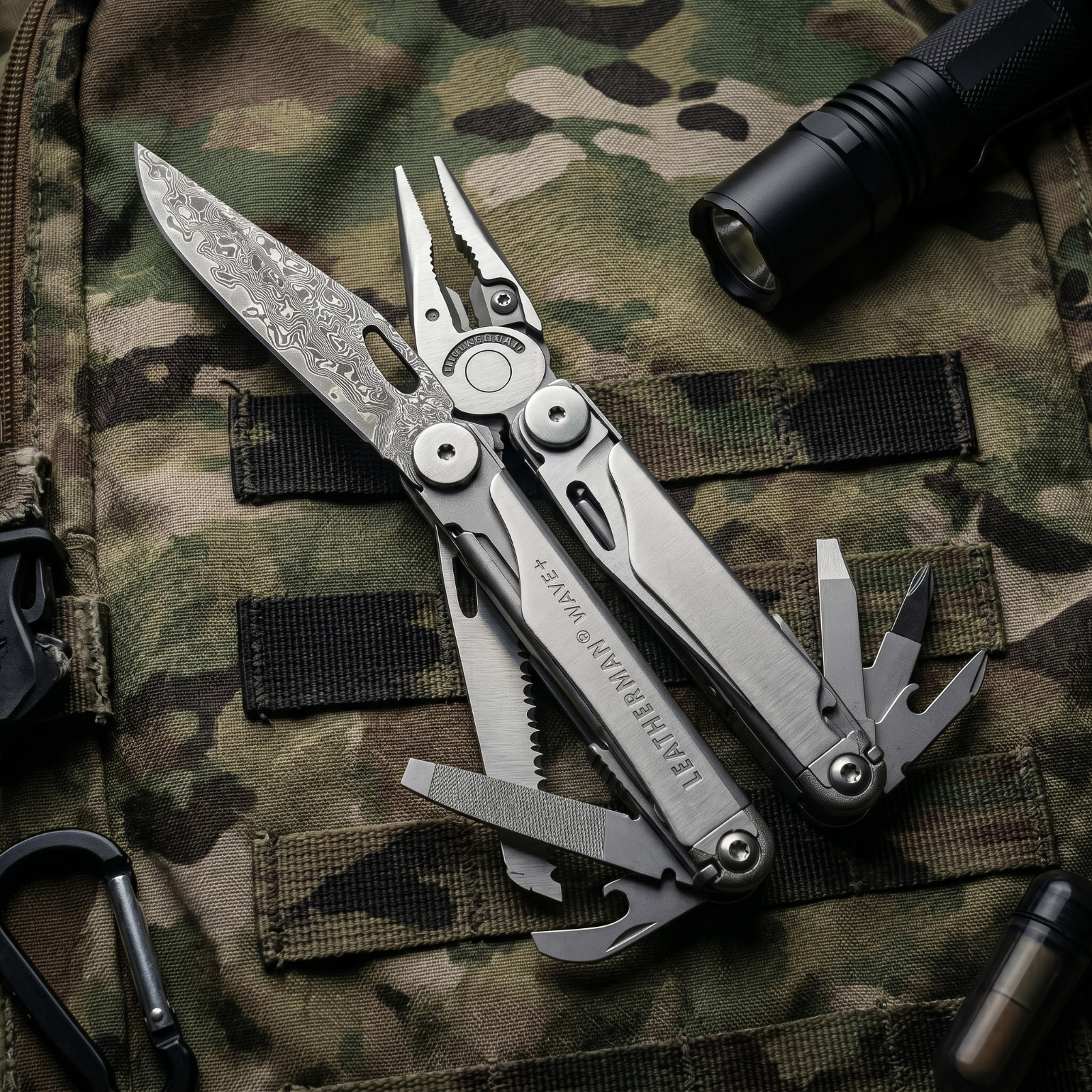 VG10 Damascus Replacement Blade for Leatherman Charge TTi / Wave / Signal