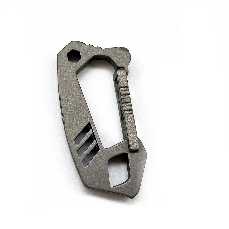 Titanium Alloy Carabiner Keychain Clip Outdoor Multi Tool EDC Car Keychain 1