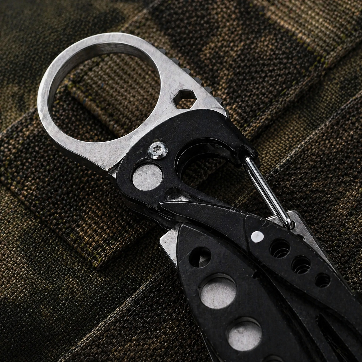 57mm Finger Grip Ring for Leatherman Skeletool EDC Stainless Steel