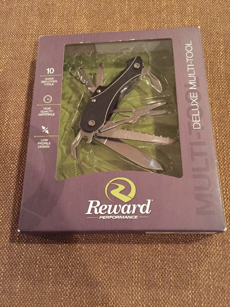 New Reward Performance Black Deluxe Multi-Tool Pocket Knife