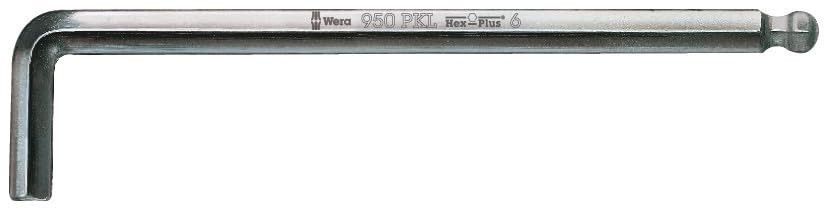 05022102001 Wera HexPlus 8 Metric ChromePlated LKey Wrench Set 9 Piece