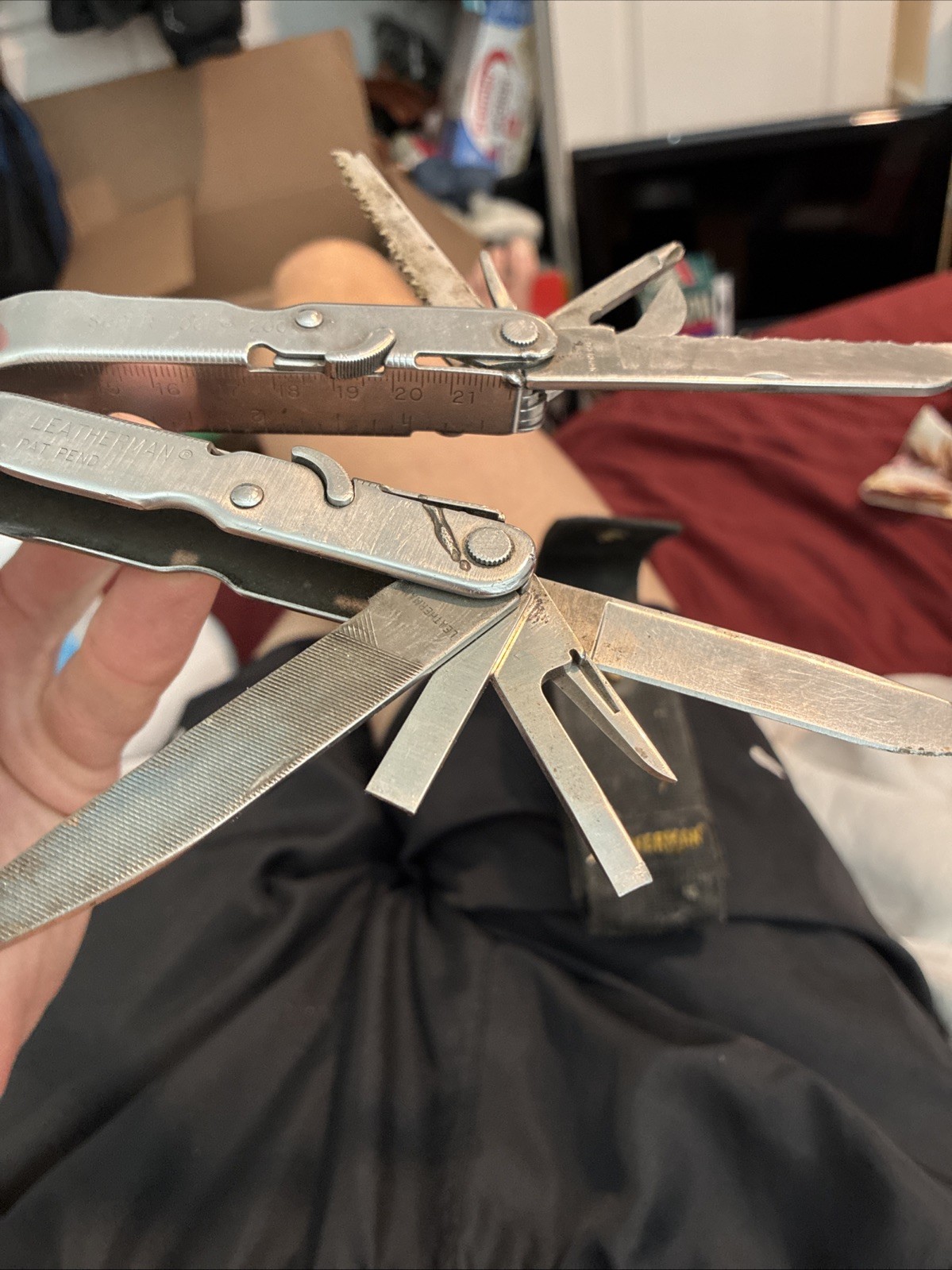 Original Leatherman Super Tool 200 Multitool With Leather Discontinued