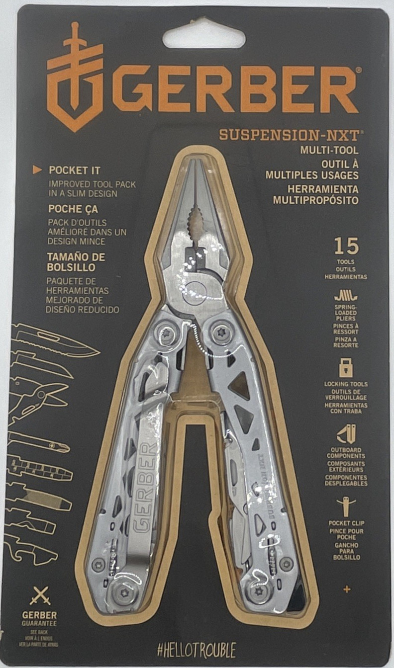 Gerber Suspension-NXT Multi-Tool – 15 Tools – Stainless Steel – New