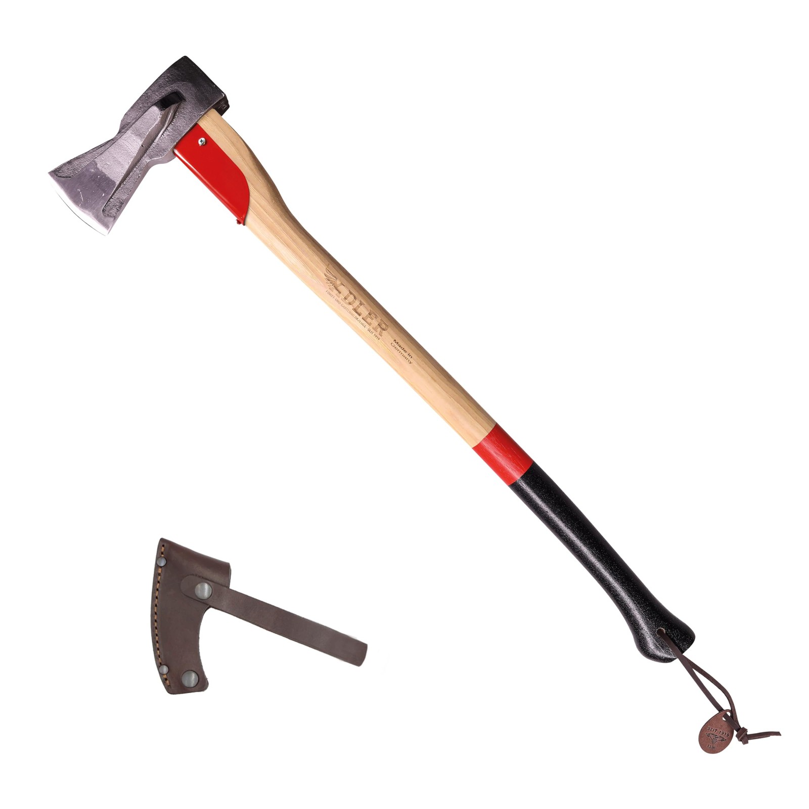 Adler – The Long Splitter Axe – German Made – 31.5″, Red