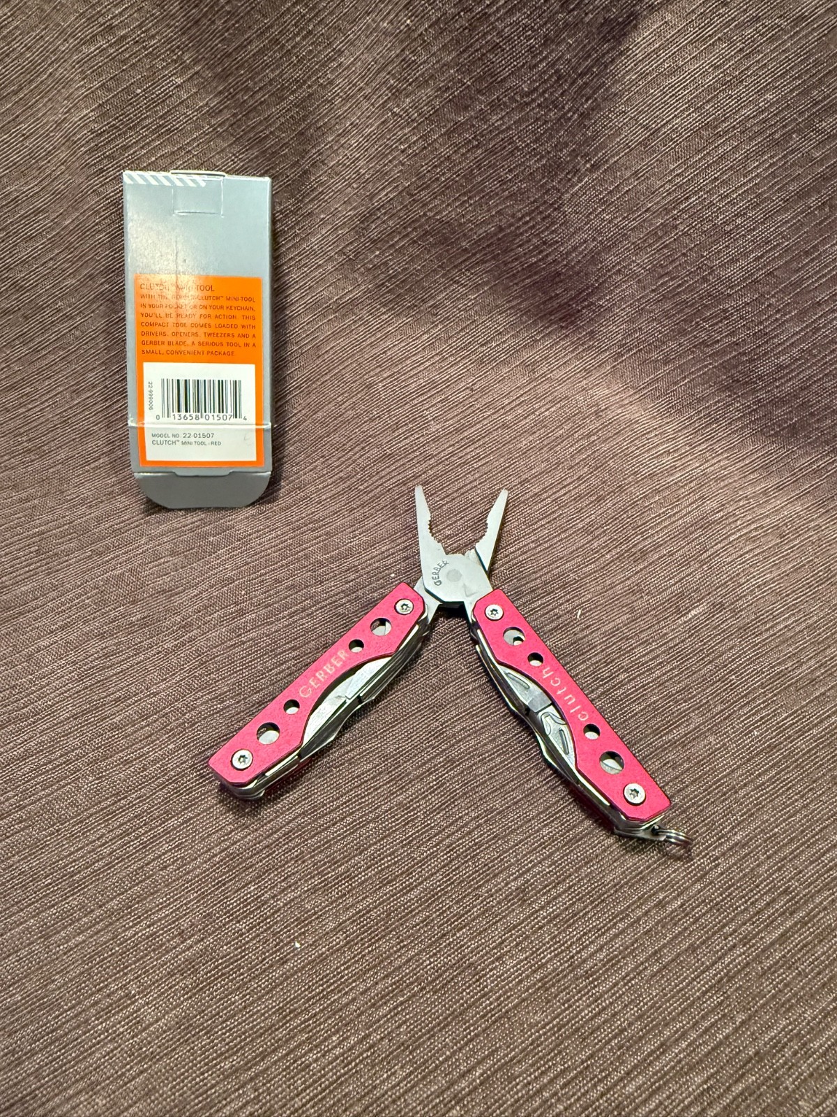 Gerber Clutch Mini Multi-Tool Red 22-01507 NIB Pliers Blade Keychain China