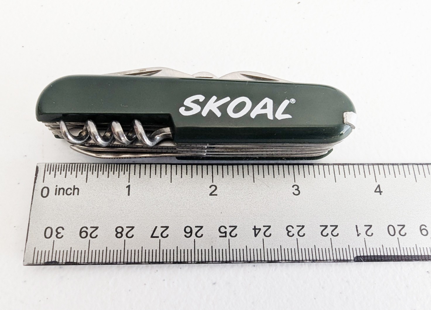 Skoal 5-Tool Multi-Tool Pocket Knife Keychain w/ Box Scissors Saw Promo