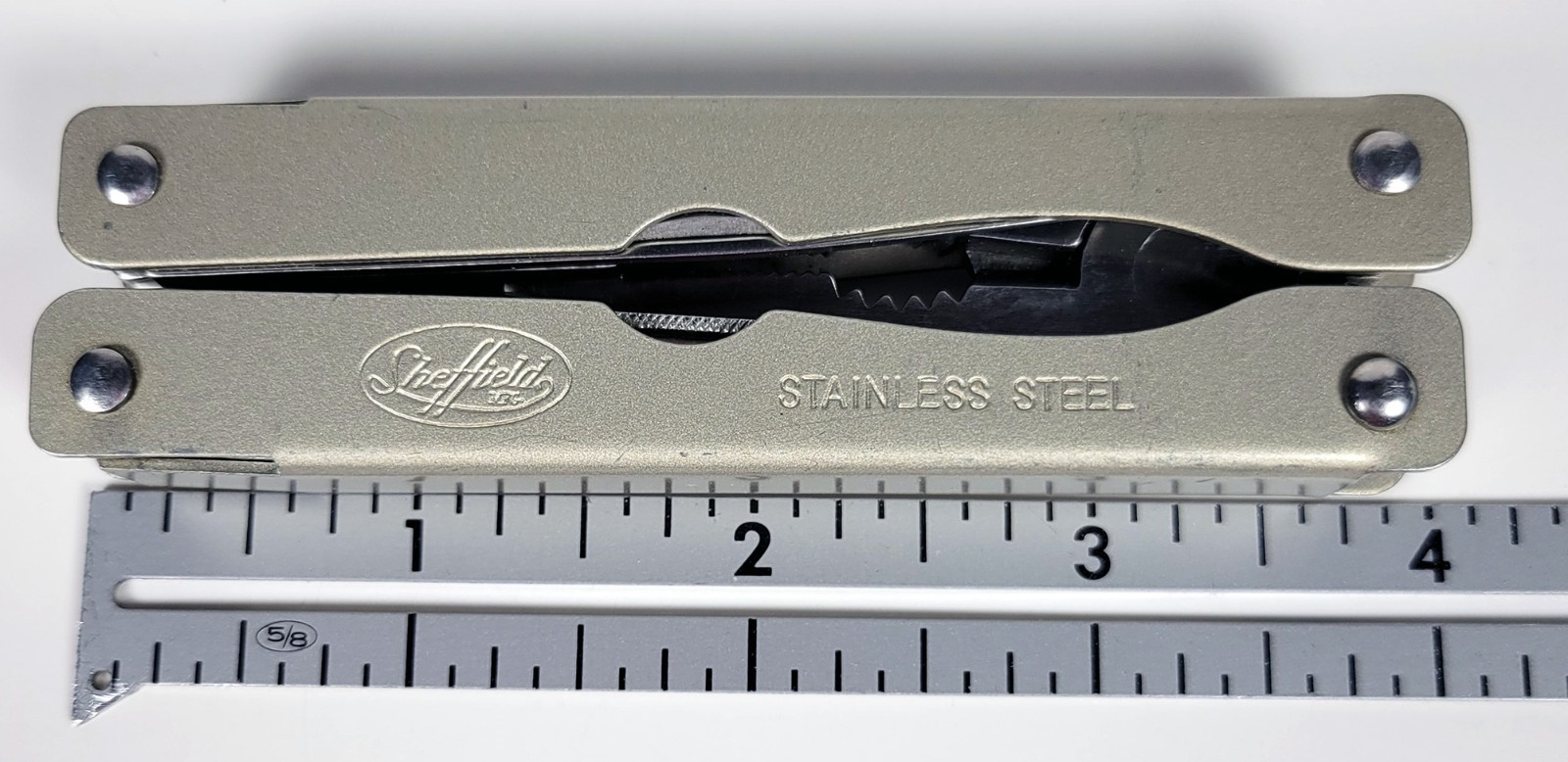 Multi-Tool Pocket Knife SHEFFIELD 1200E Stainless Steel Fishermen 9-Tools