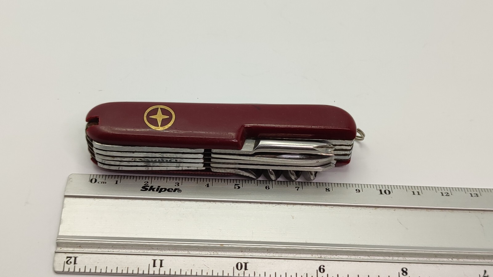 Pocket Knife Diamond Multi-Tool Superior Purpose Red Utility Army Vintage Rarity