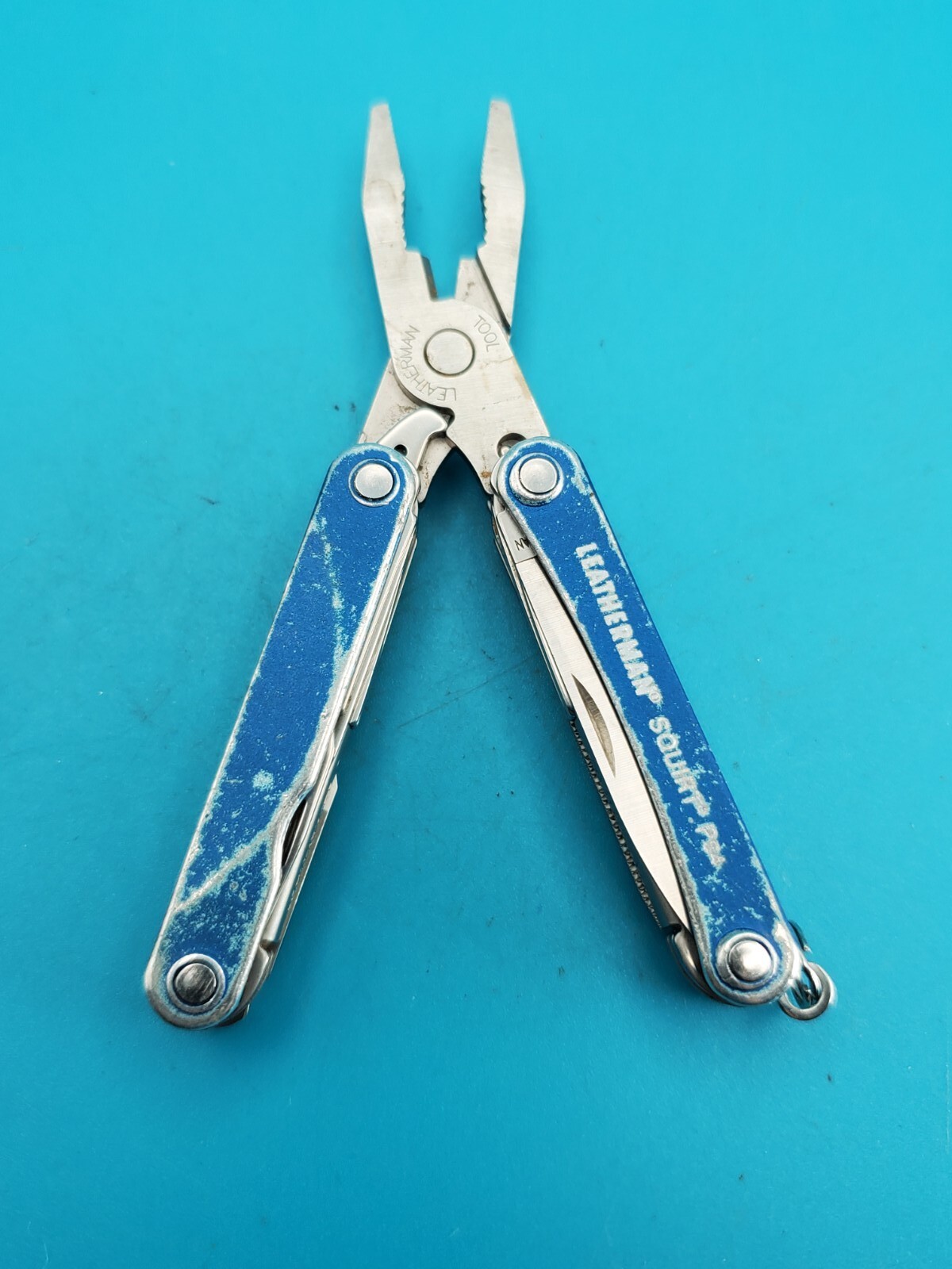 Leatherman SQUIRT PS4 Multi-Tool With Pliers Scissors Knife BLUE!