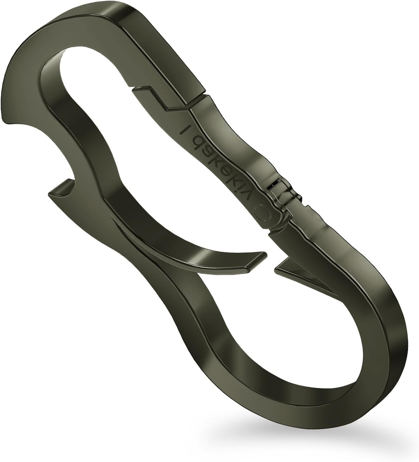 Dual Carabiner Keychain Tool with Bottle Opener – Stylish & Lightweight Design