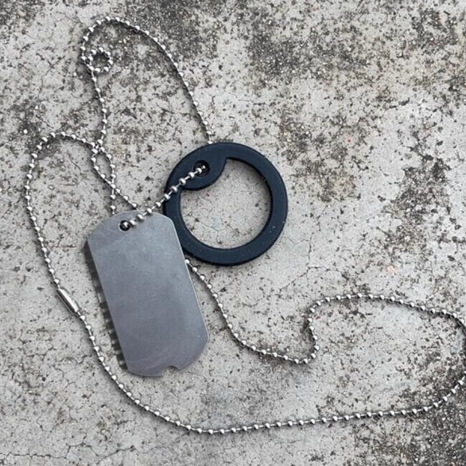 New Titanium Alloy Dog Tag Pendant Necklace Pet Dog Identity Card Necklace
