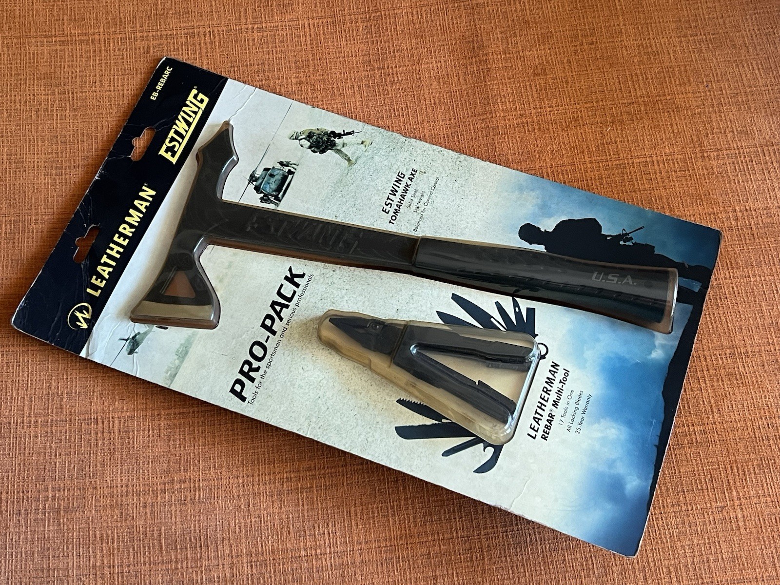 LEATHERMAN Pro-Pack REBAR + ESTWING Tomahawk Axe, New Old Stock, Retried.