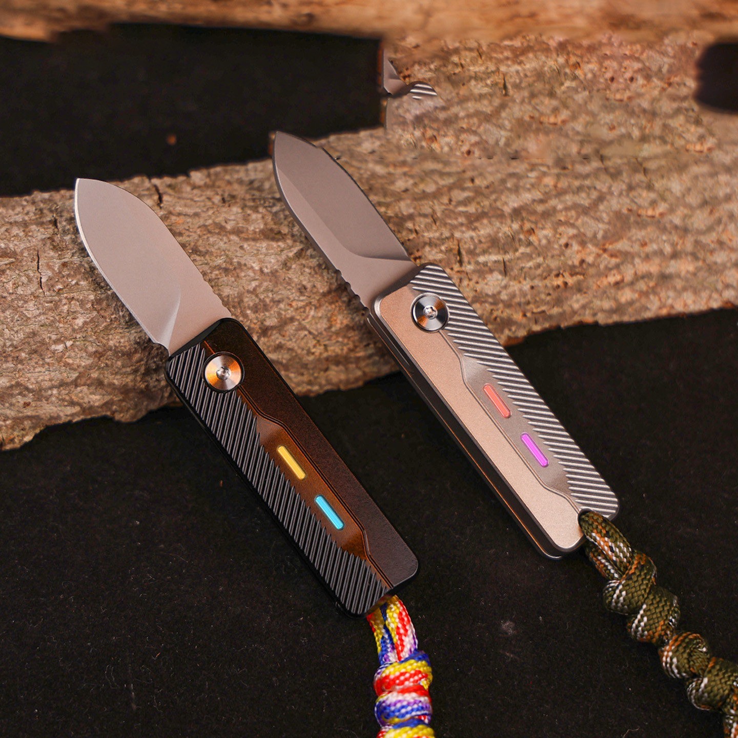 Titanium Alloy Folding Utility Knife EDC Pocket Box Cutter Package Opener Tool