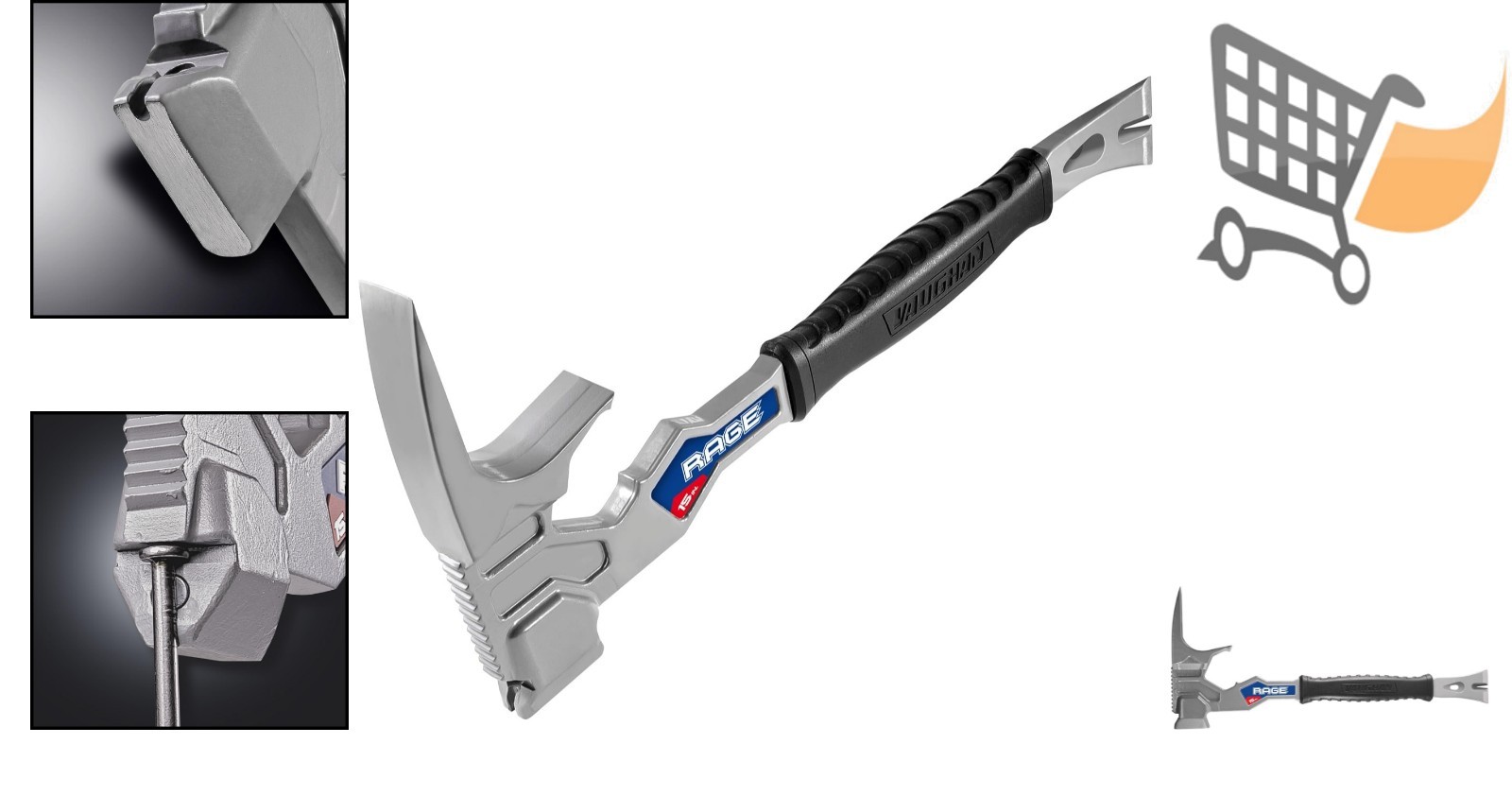 Multi-Function Demolition Tool Carbon Steel 15 Inch Heavy Duty Construction