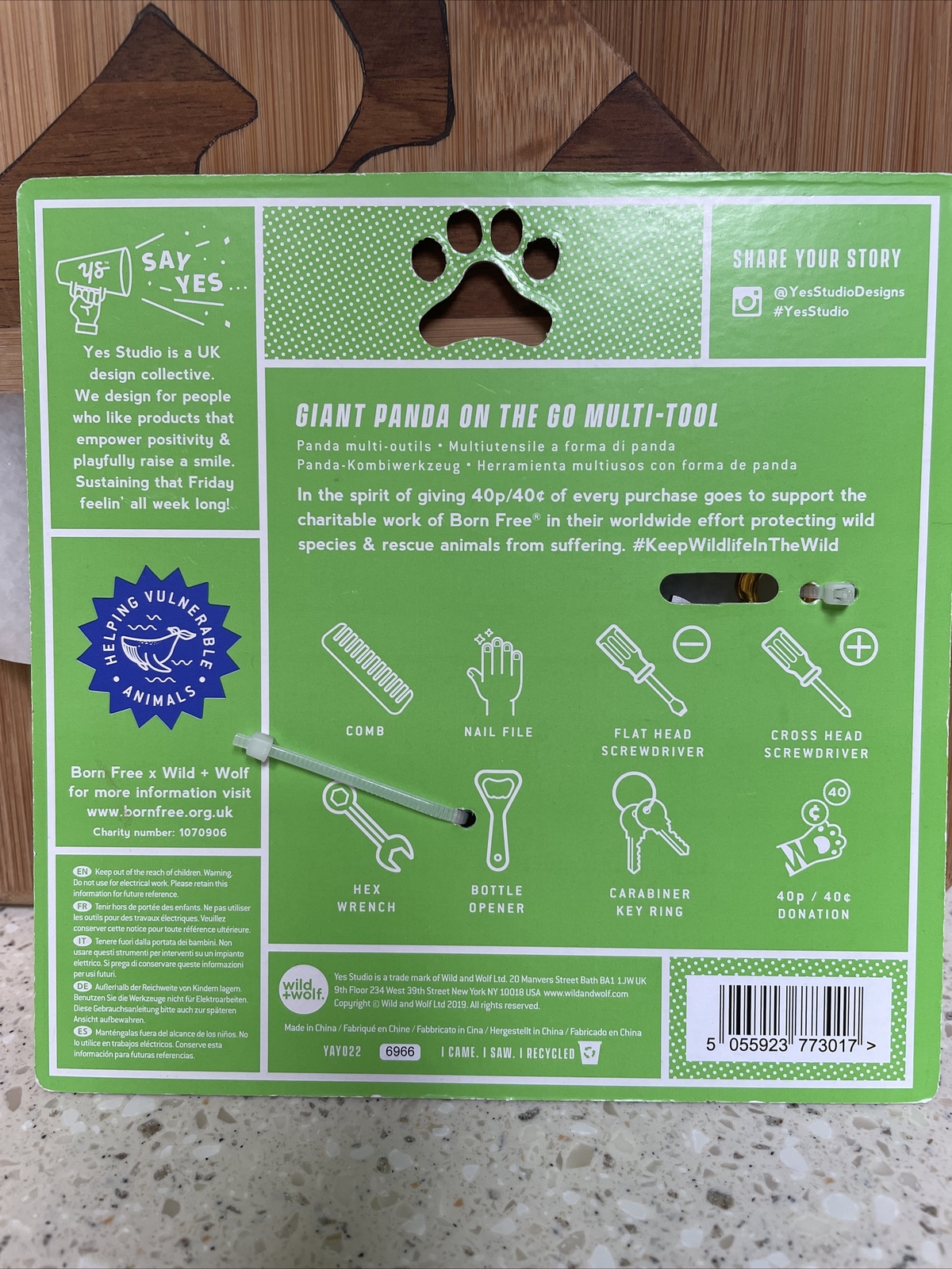 Yes Studio Giant Panda on the go Multi-Tool