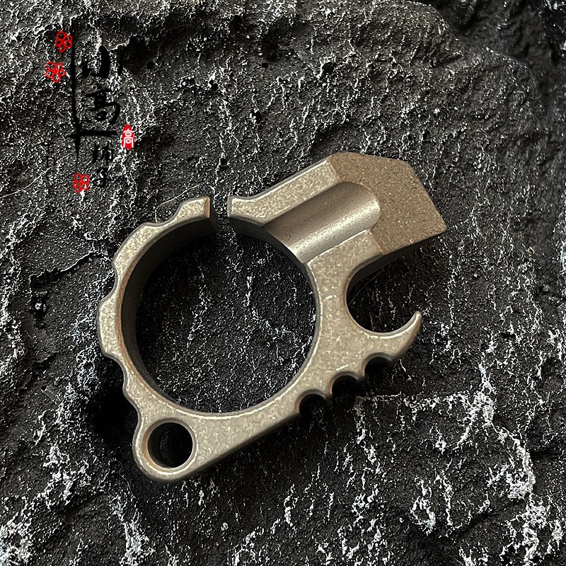 Titanium Alloy EDC Portable Multi Tool Bottle Opener Window Breaker Self