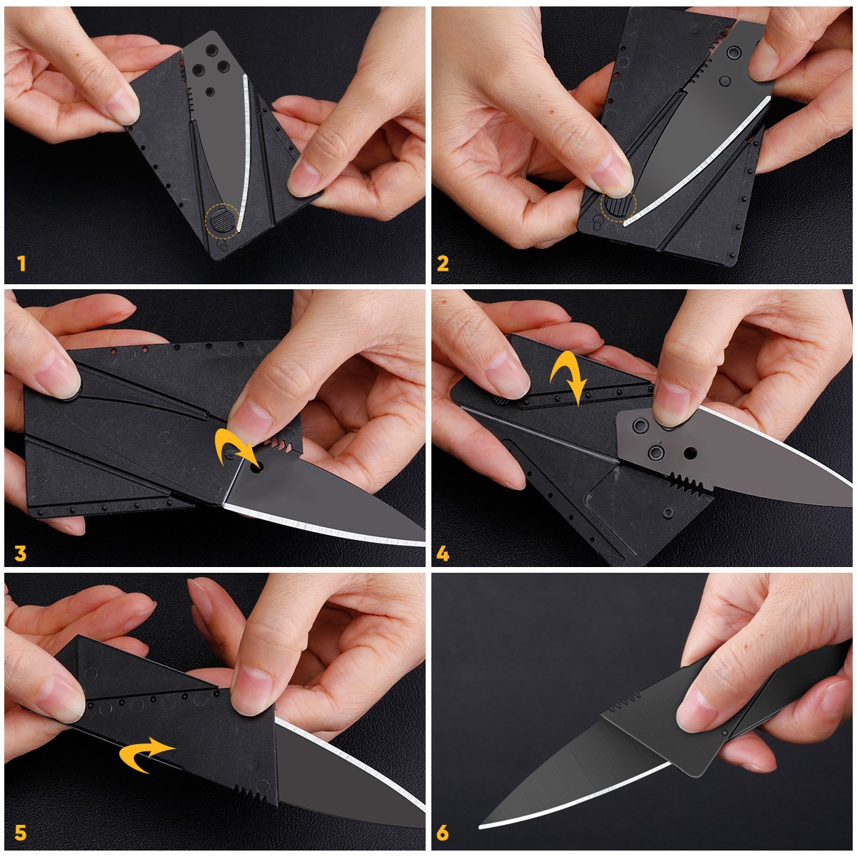Lot 5-300 Pcs Credit Card Knives Folding Wallet Thin Pocket Survival Micro Knife