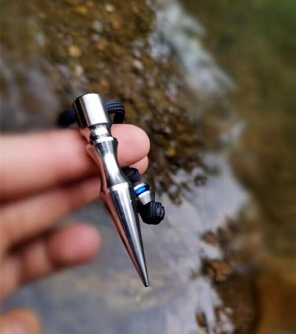 EDC TC4 Titanium Alloy Keychain Pendant Knife Bead Outdoor Multi Tool Portable
