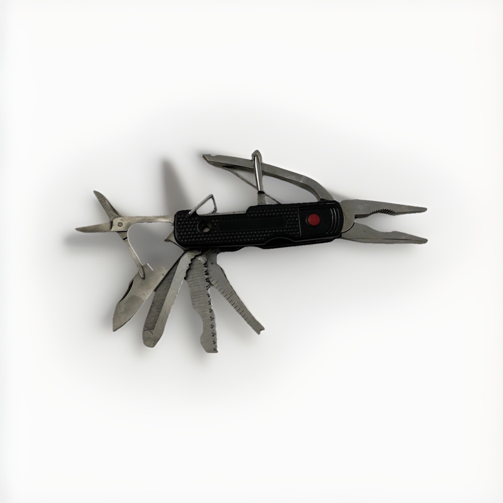 Knife Multi-Tool 8 Function Needle Nose Pliers Screw Driver Scissors Rule