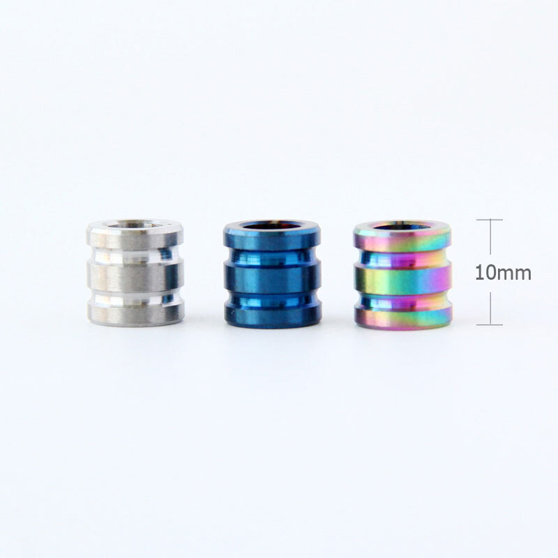 TC4 EDC Titanium Alloy Knife Bead Umbrella Rope Lanyard Pendant Bead Outdoor DIY