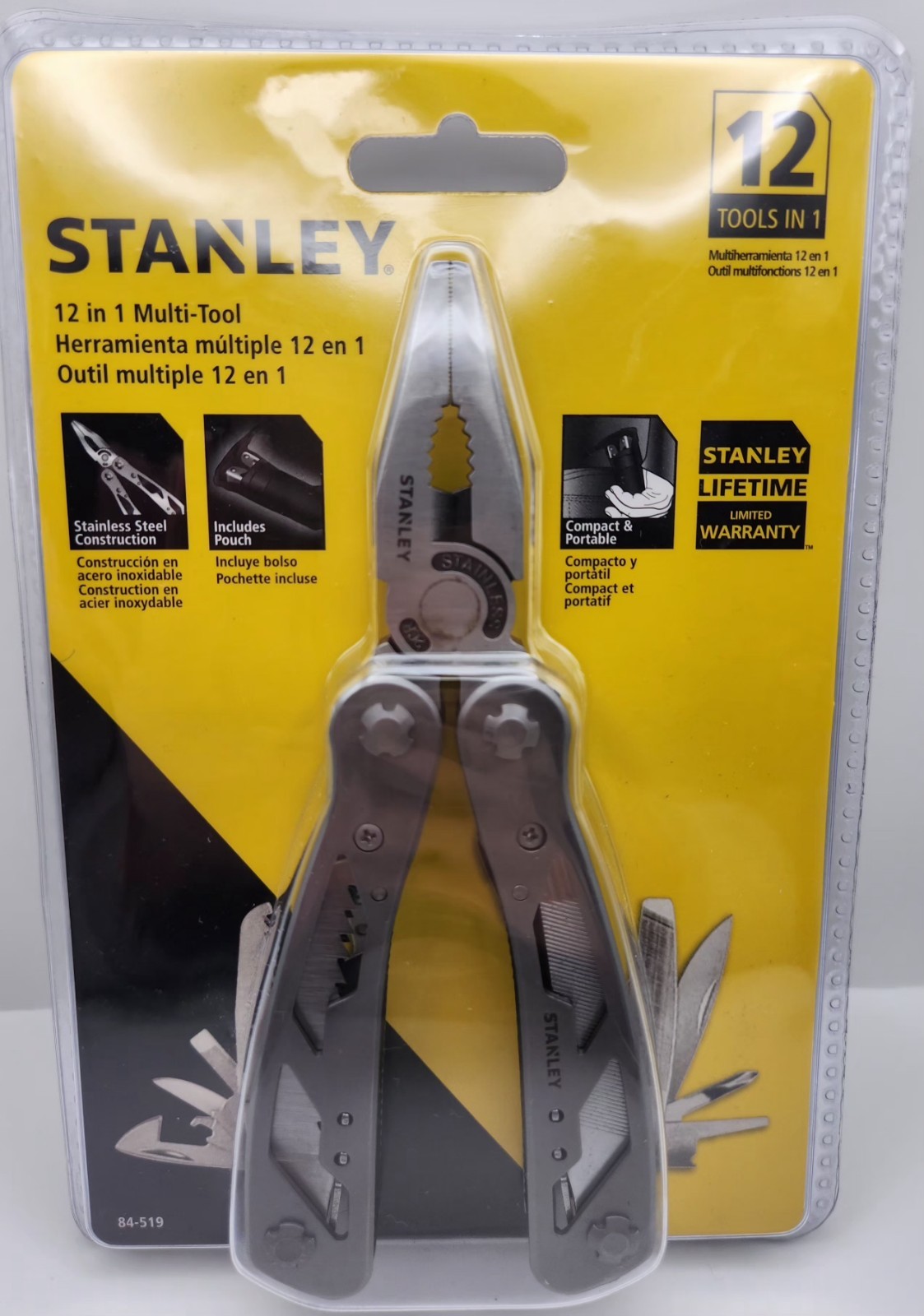 NEW! Stanley 12 In 1 Multi-Tool With Storage Pouch Included Brand New in Package