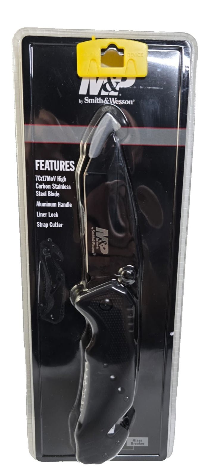 Smith & Wesson Knives SWMP11BCP M&P Rescue 3.80″ Folding Tanto Plain Black