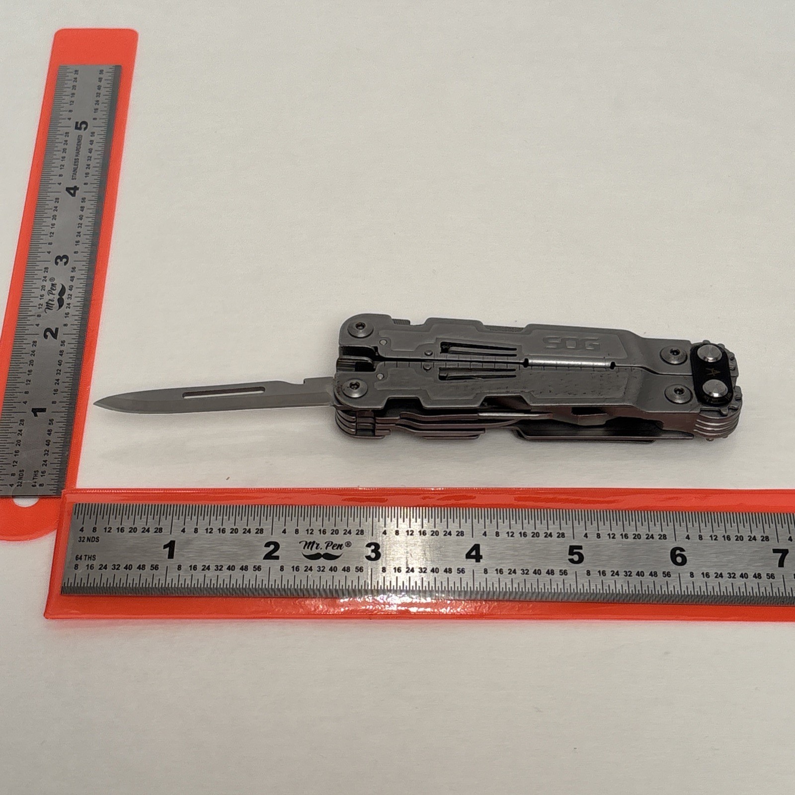 SOG PowerAccess Multi Tool w/ Hex Bit Kit & Sheath Stainless EDC Pliers Knife