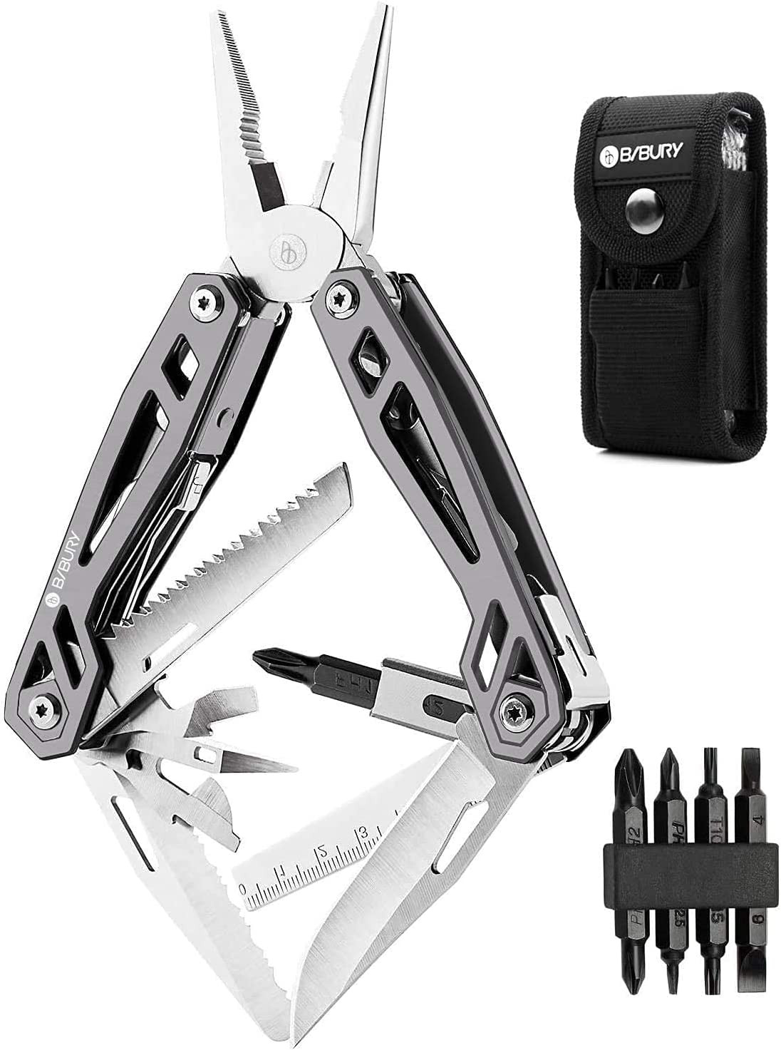 Valentines Day Gifts, Multitool Pliers, Titanium 21-In-1 Multi-Purpose Pocket K
