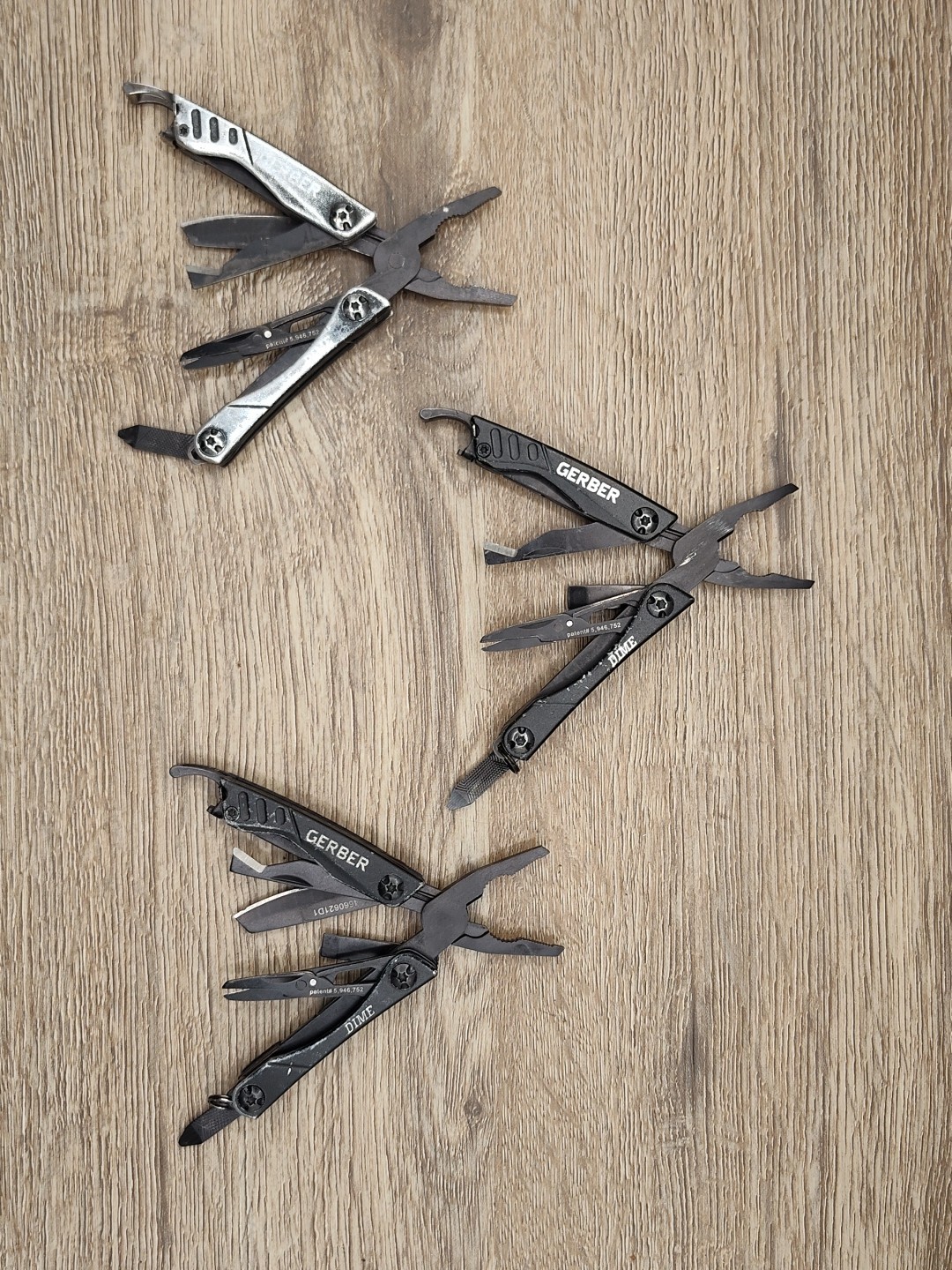 Lot H 3 Gerber Dime Mini Multi-Tool Knife Pliers Scissors Driver