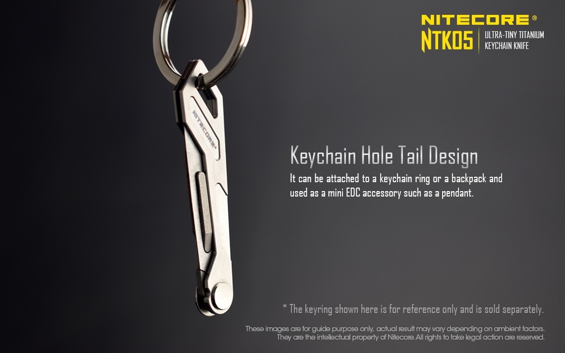 Nitecore NTK05 Knife Keychain Folding Knives Titanium Alloy Scalpel Blade Handle