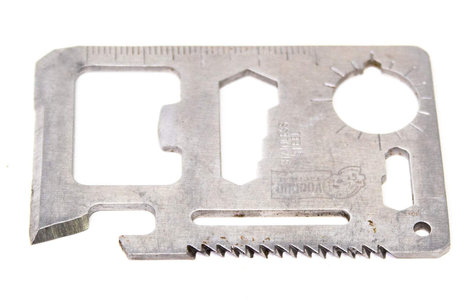 Vodoo 11 in 1 Multi Tool pocket wallet thin survival outdoor credit card knife