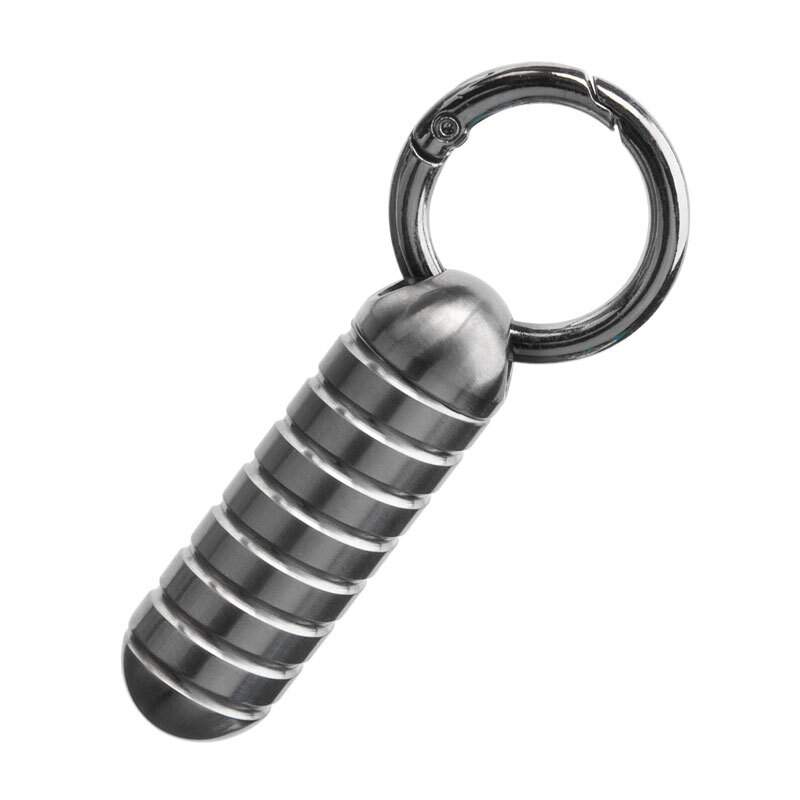 EDC Titanium Portable Waterproof Box Sealed Container Outdoor Keychain Pendant