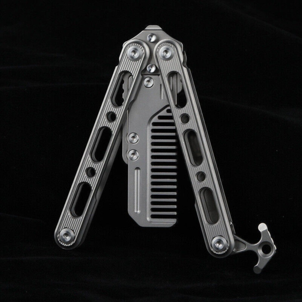 EDC Titanium Alloy Comb Utility Opener Portable Outdoor Multi-funtion Tool