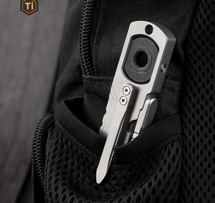 Hot Titanium Alloy Pocket Pry Bar Crowbar Opener Outdoor Camping Multi EDC Tools