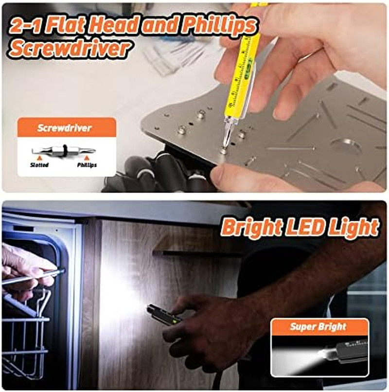 Stocking Stuffers for Men, 9 in 1 Multitool Pen Set Gifts for Men, Dad Christmas