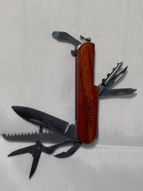 Great Smoky Mountains Multi-Tool Pocket Knife Wood Handle 7 Tools ‘Jimmy’